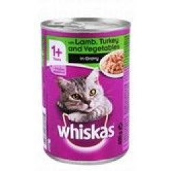 Whiskas Wet Food with Lamb  Turkey & Vegetables for Adult Cats (1+ Years)