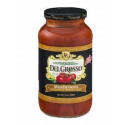 Del Grosso Mushrooms & Romano Cheese Pasta Sauce - gluten free  no preservatives
