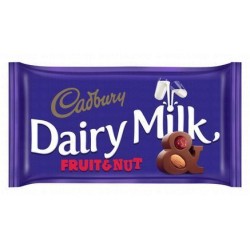 Cadbury Dairy Milk Fruit & Nut Chocolate Slabs with Raisins & Almonds