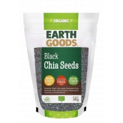 Earth Goods Organic Black Chia Seeds - gluten free  GMO free
