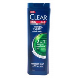Clear Men Herbal Fusion 2in1 Anti-Dandruff Shampoo & Conditioner with Ginseng & Juniper Extracts