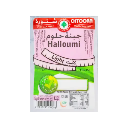 Chtoora Fresh Halloumi Cheese Light, 250g B2b SuperMarket