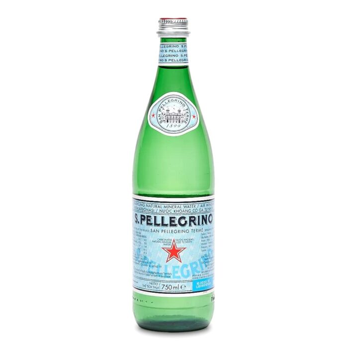 San Pellegrino Natural Sparkling Mineral Water Glass Bottle b2b supermarket