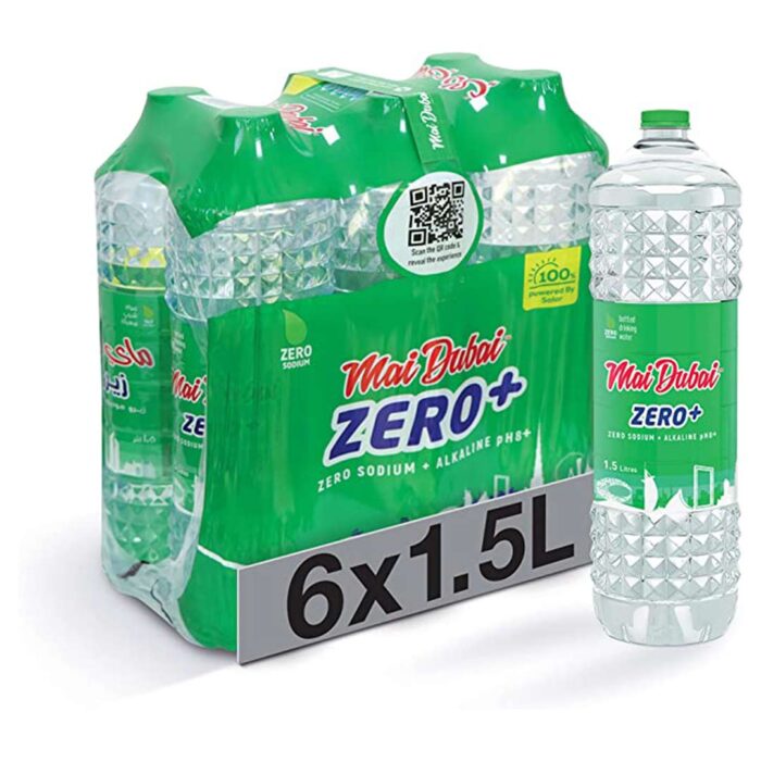 Mai Dubai Zero Plus Alkaline Water 6 x 1.5 L B2B SUPERMARKET